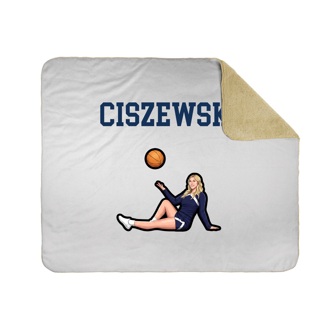 Throw Blanket — Shirsey in White