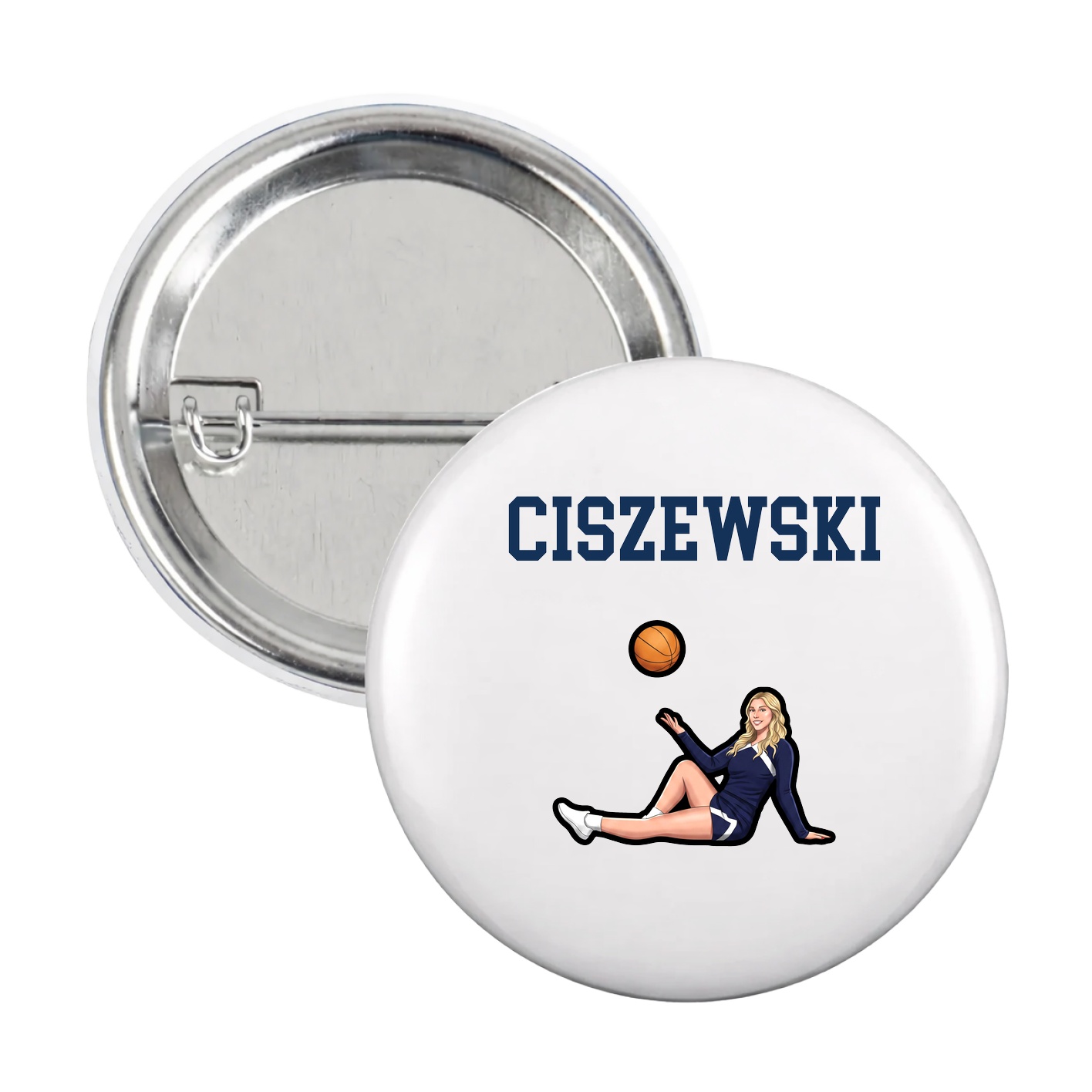 Game Day Button — Shirsey in White