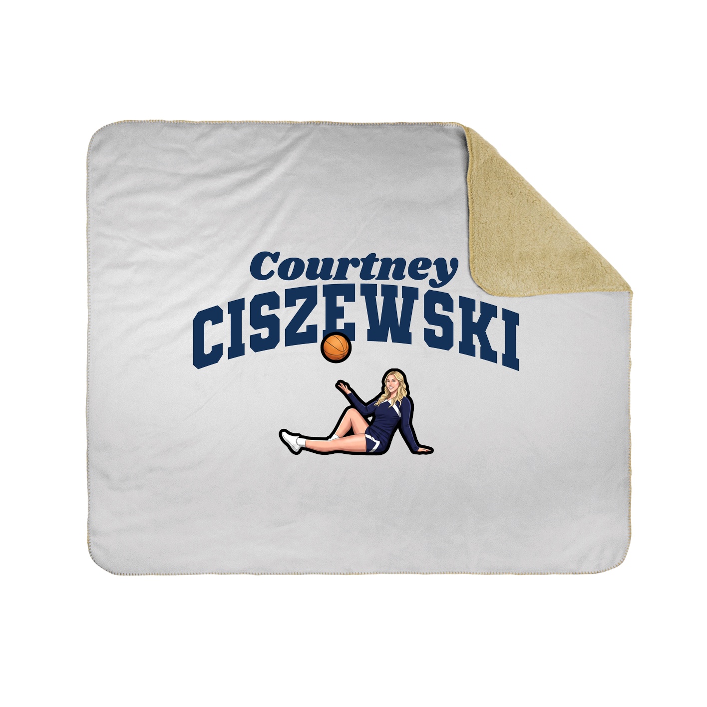 Throw Blanket — Signature Arch in White