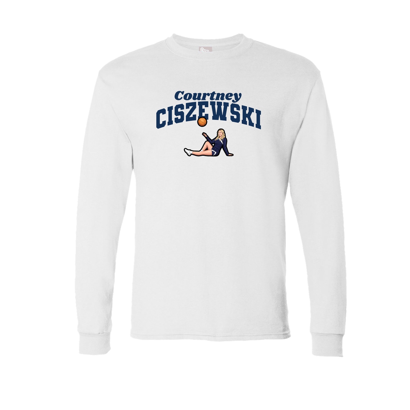 Long Sleeve Tee — Signature Arch in White