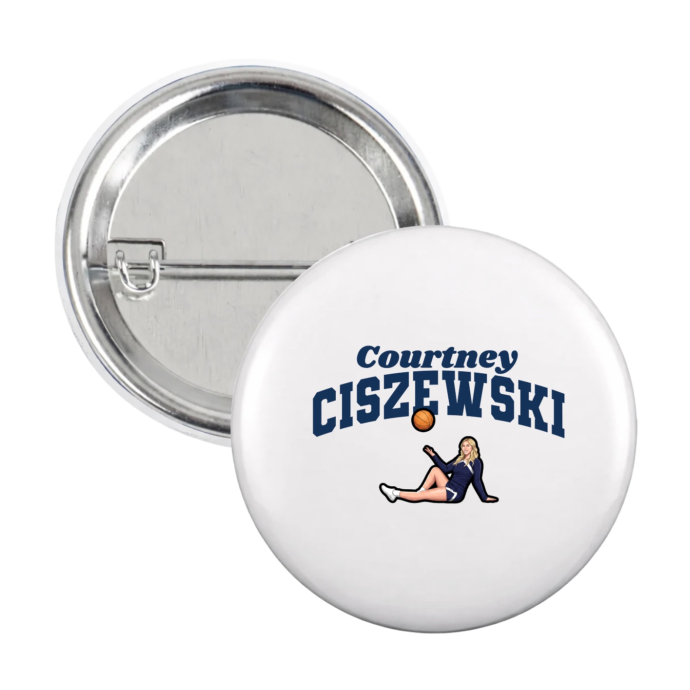 Game Day Button — Signature Arch in White