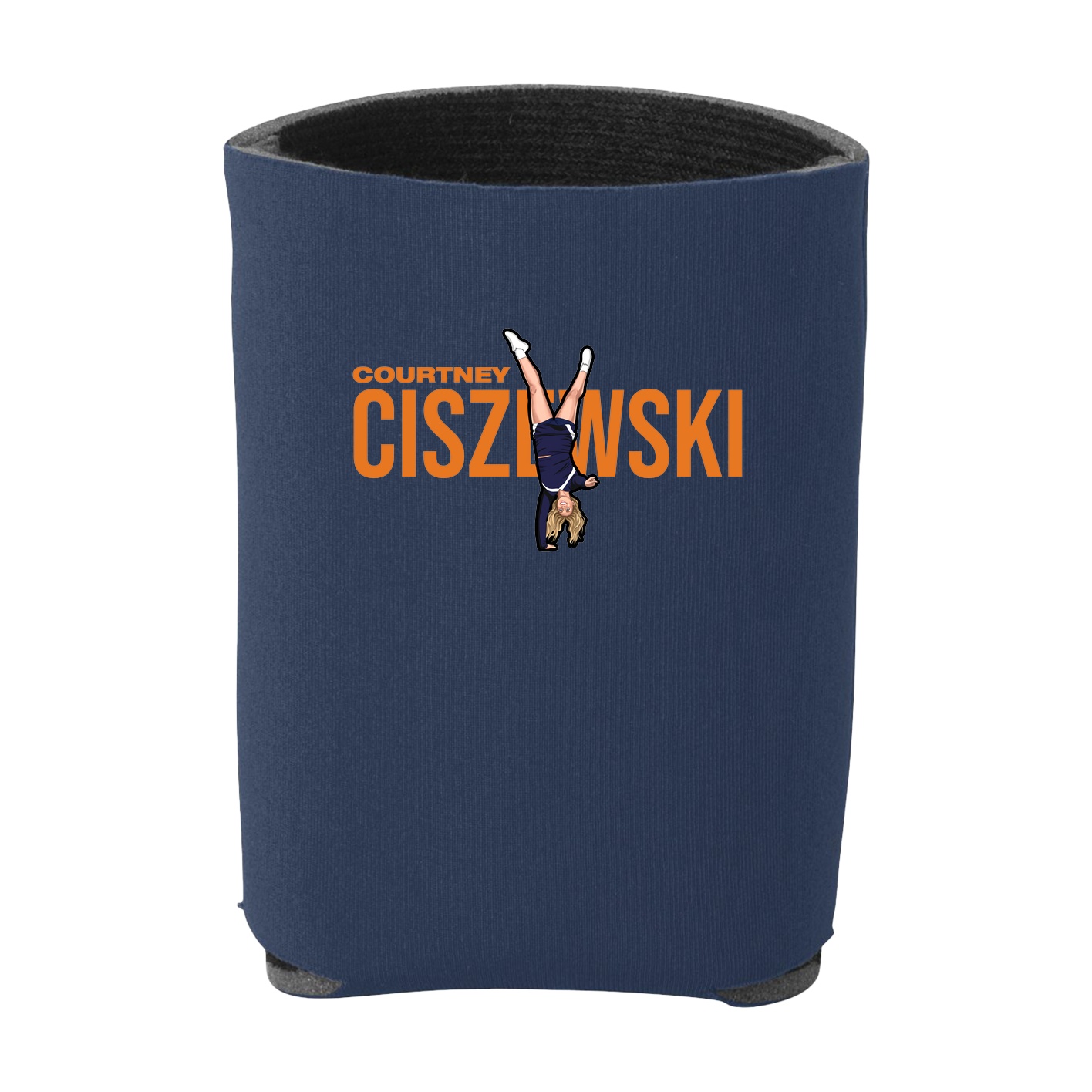 Can Holder — Player Name in Navy