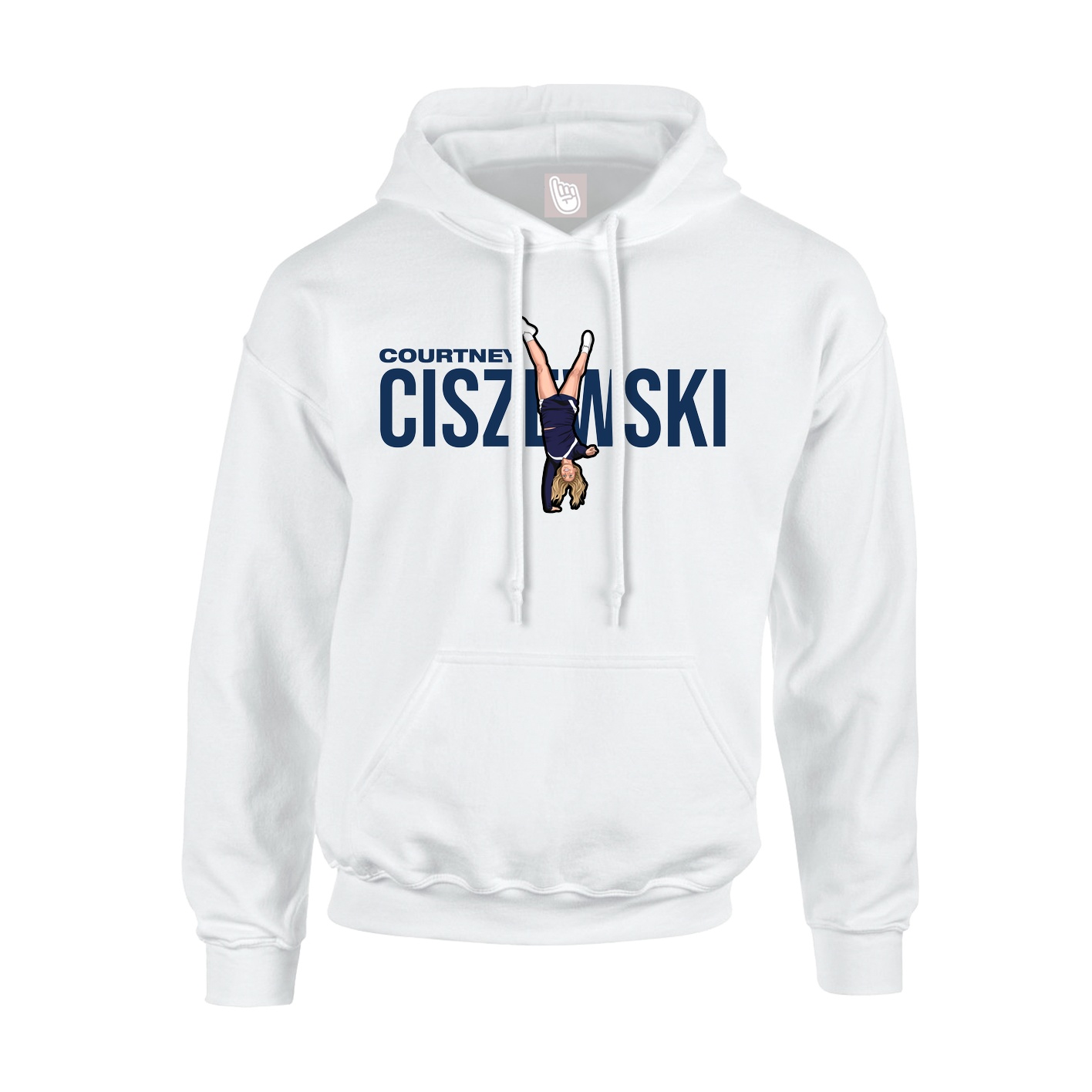 Hoodie — Player Name in White