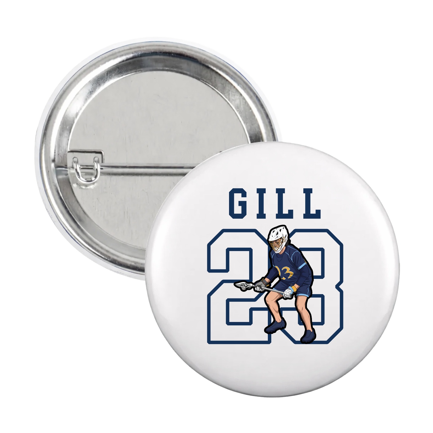 Game Day Button — Shirsey in White