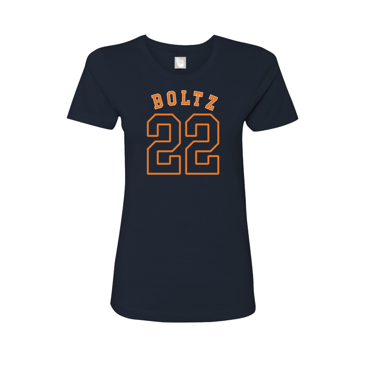 Fitted Women's Tee — Shirsey Arch in Navy