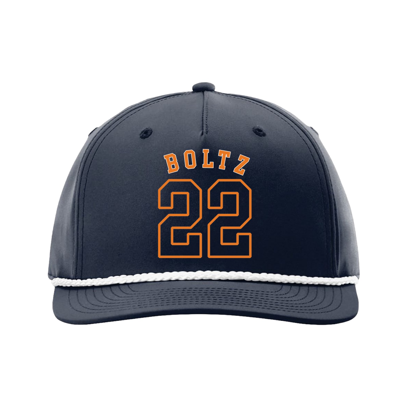Five-Panel Classic Rope Cap — Shirsey Arch in Navy