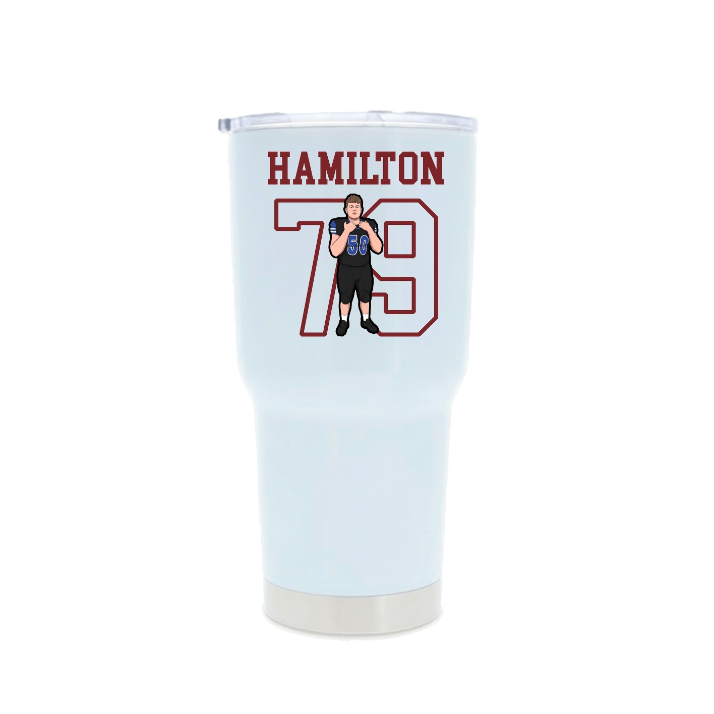 30oz Stainless Steel Tumbler — Shirsey in White