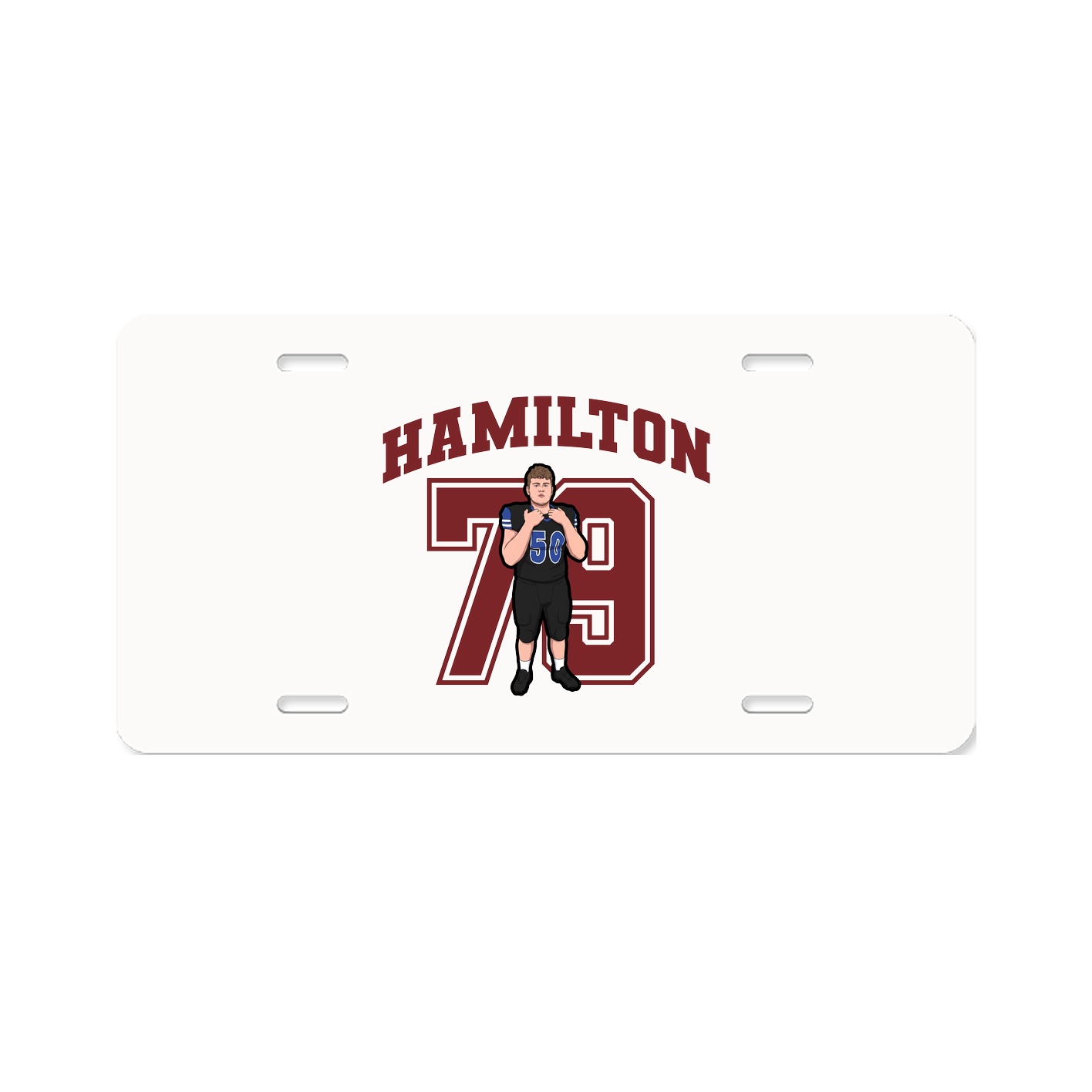 License Plate — Number in Classic