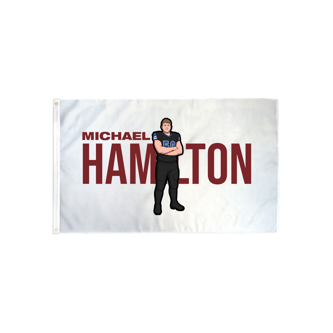 3x5 Flag — Player Name in Classic