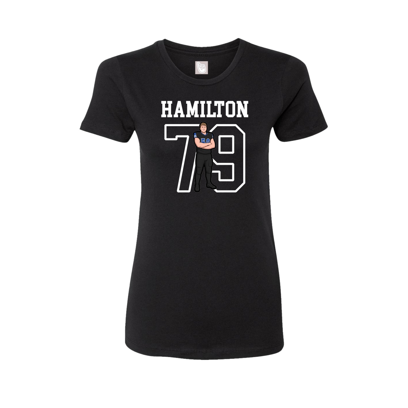 Fitted Women's Tee — Shirsey in Black