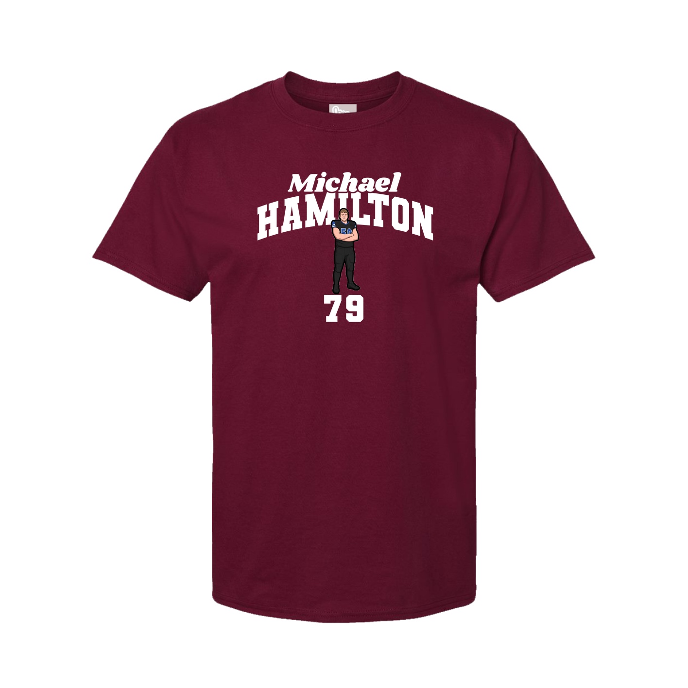 Tee — Signature Arch in Cardinal