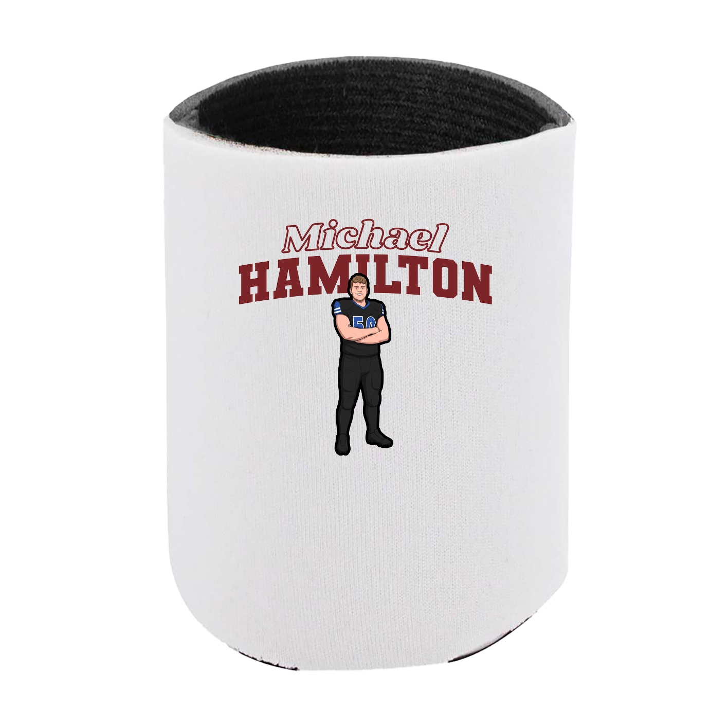 Can Holder — Name Arch in White
