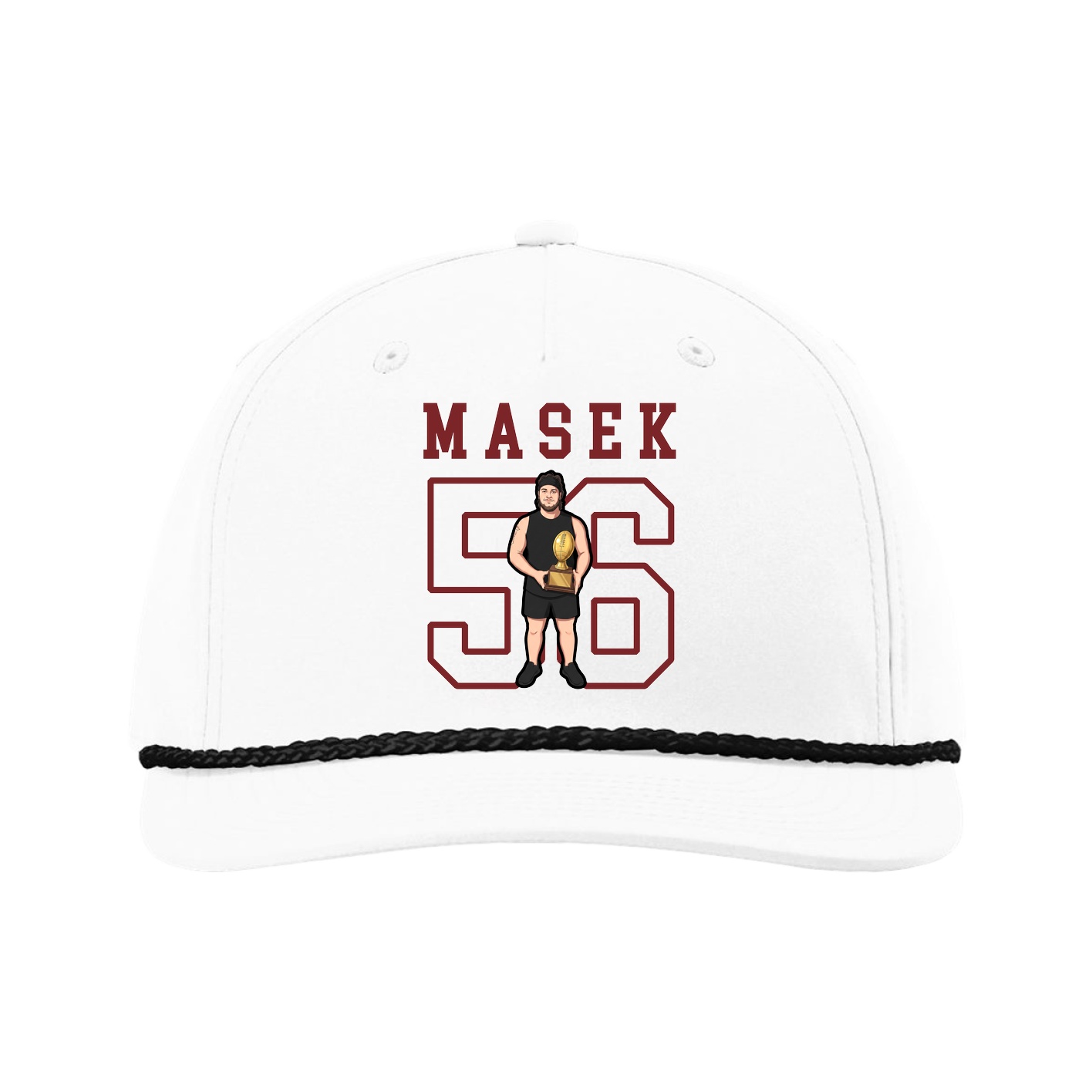 Five-Panel Classic Rope Cap — Shirsey in White