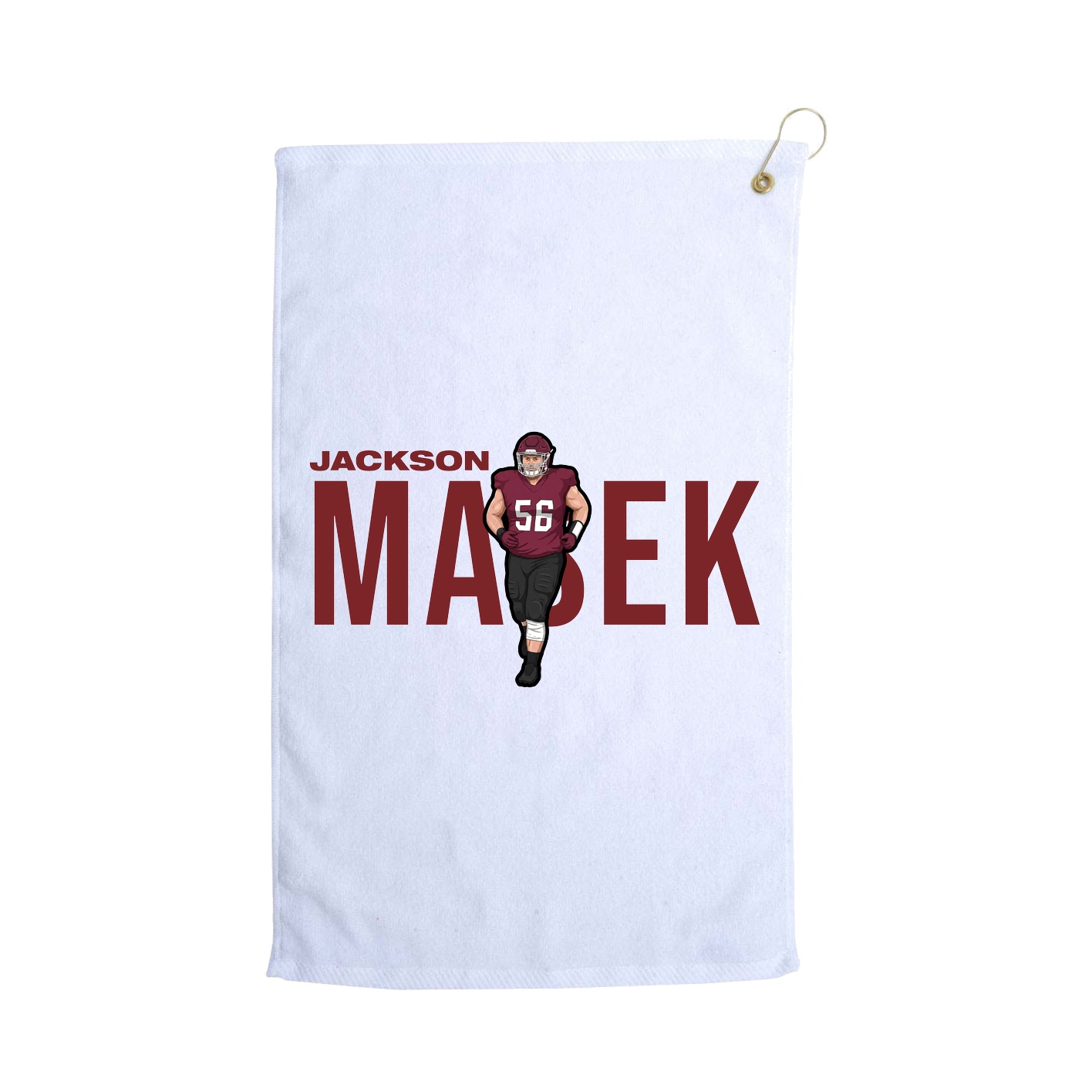 Golf Towel — Player Name in White