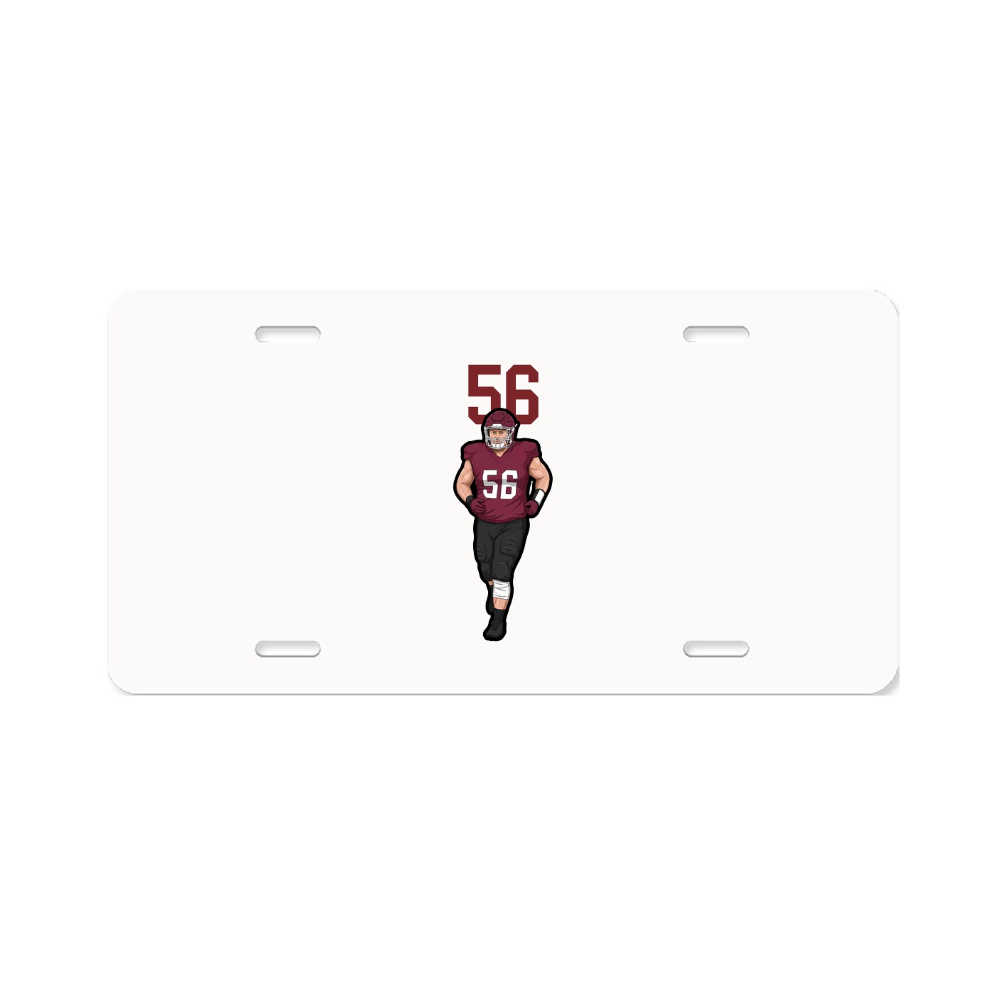 License Plate — Number Top in Classic