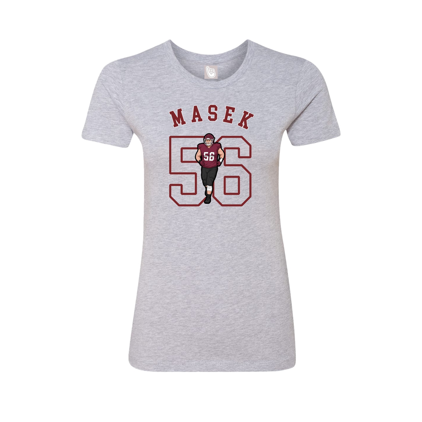 Fitted Women's Tee — Shirsey Arch in Grey