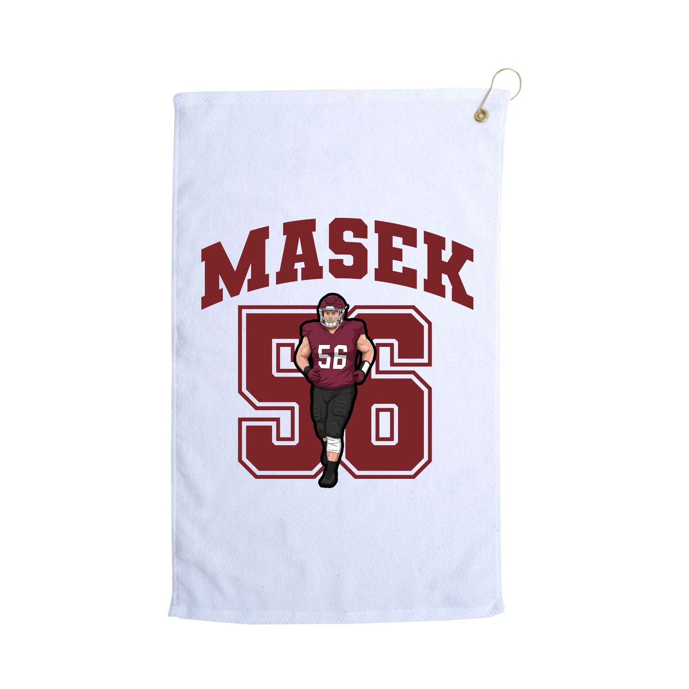 Golf Towel — Number in White