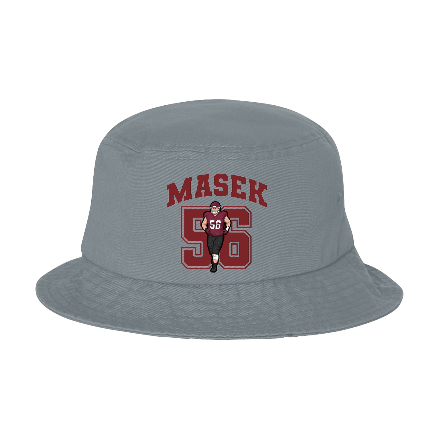 Bucket Cap — Number in Grey