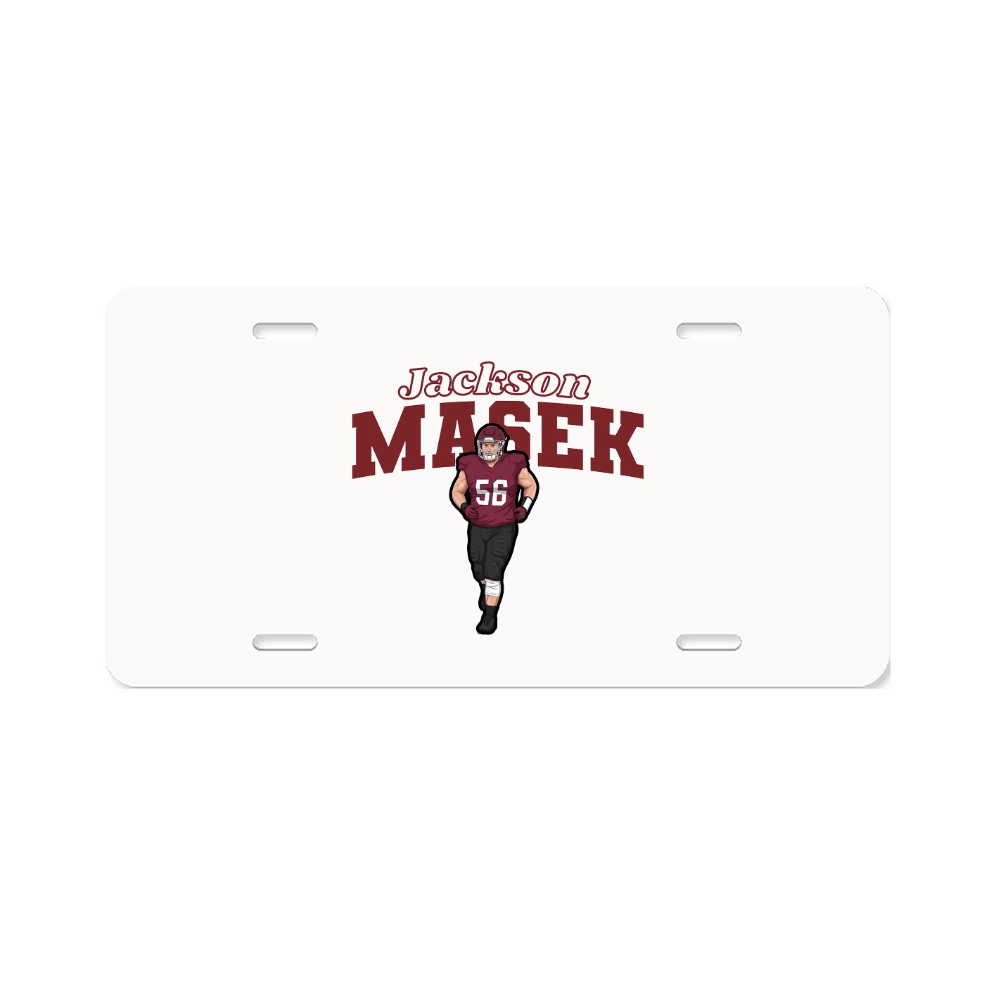 License Plate — Name Arch in Classic