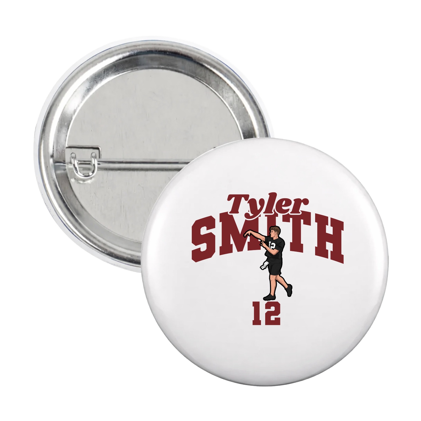 Game Day Button — Signature Arch in White