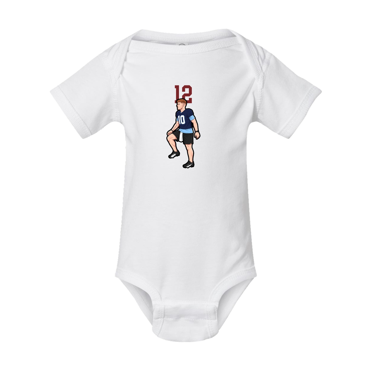 Baby Onesie — Number Top in White
