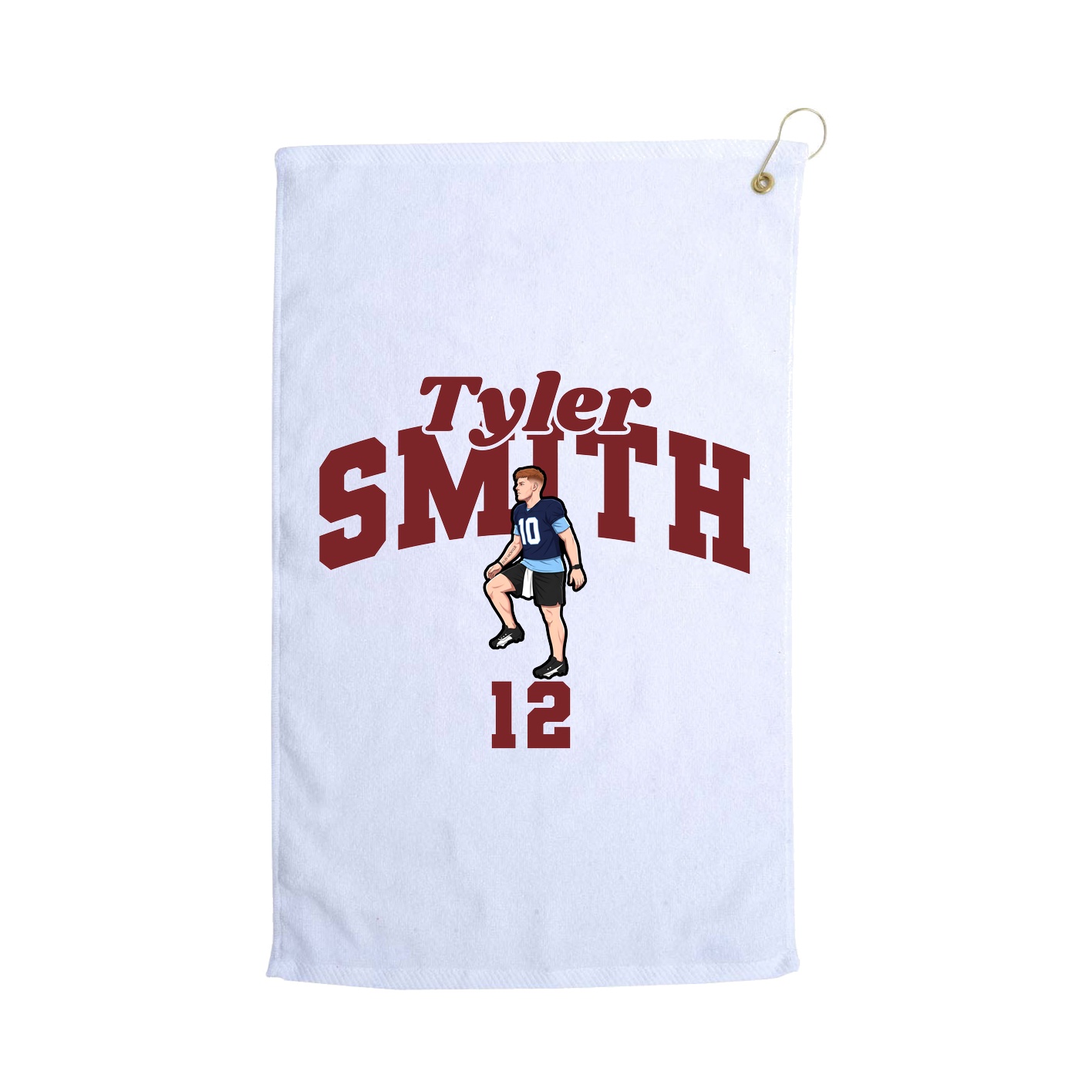 Golf Towel — Signature Arch in White