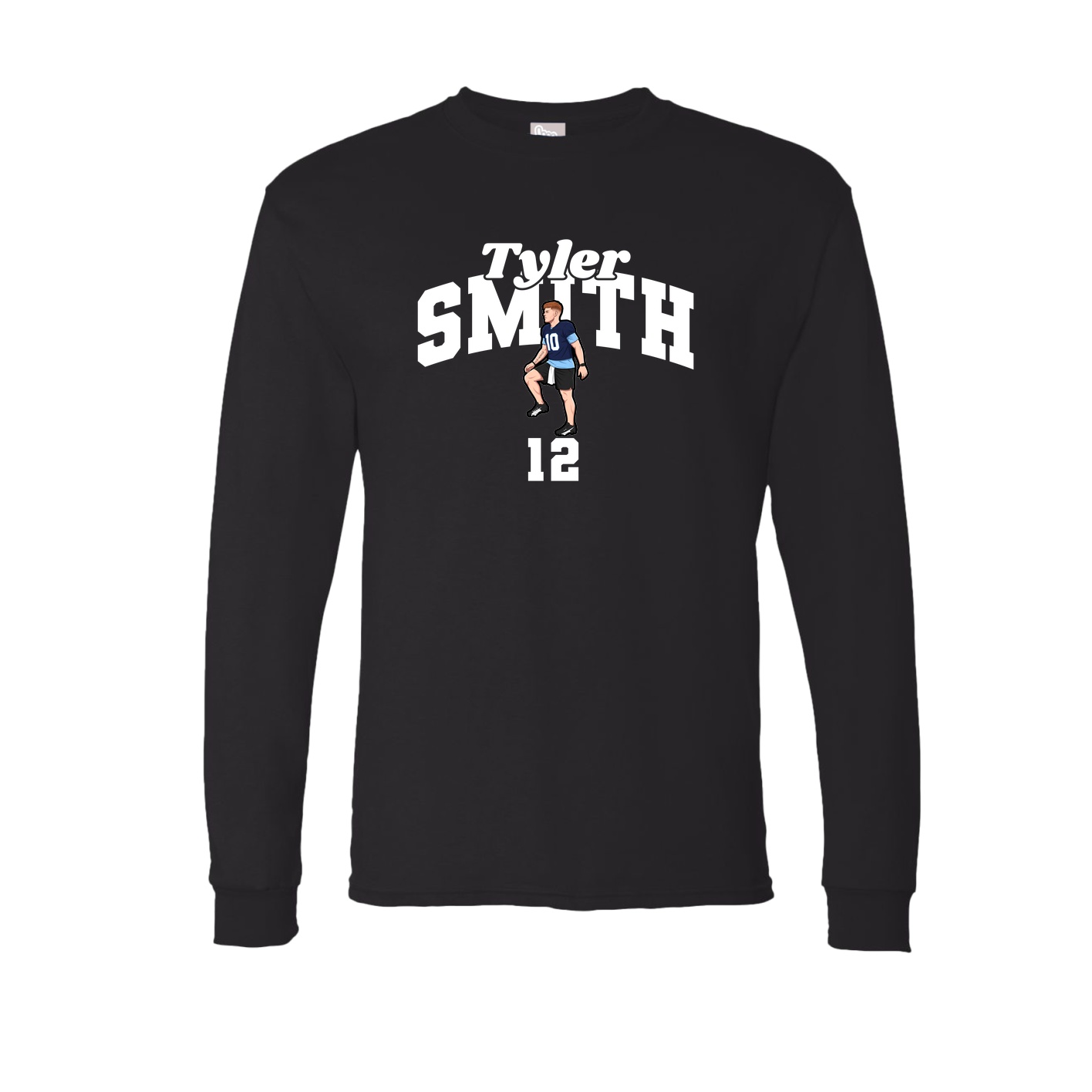 Long Sleeve Tee — Signature Arch in Black