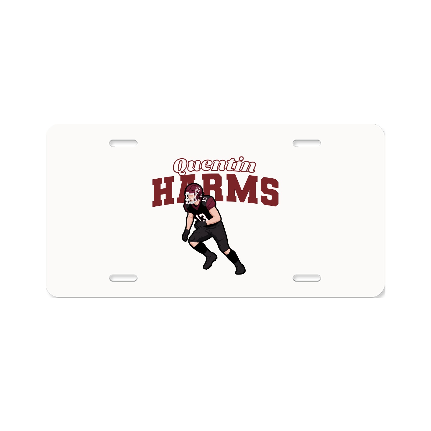 License Plate — Name Arch in Classic
