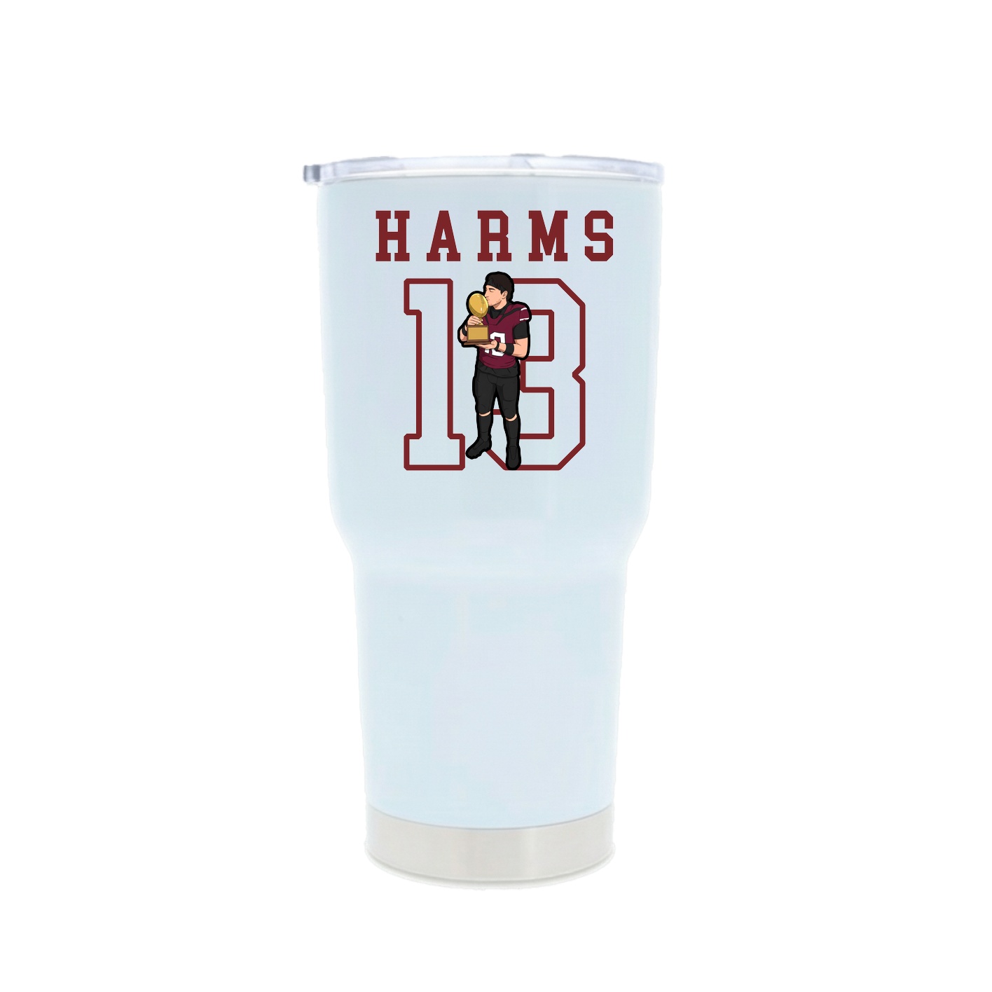 30oz Stainless Steel Tumbler — Shirsey in White