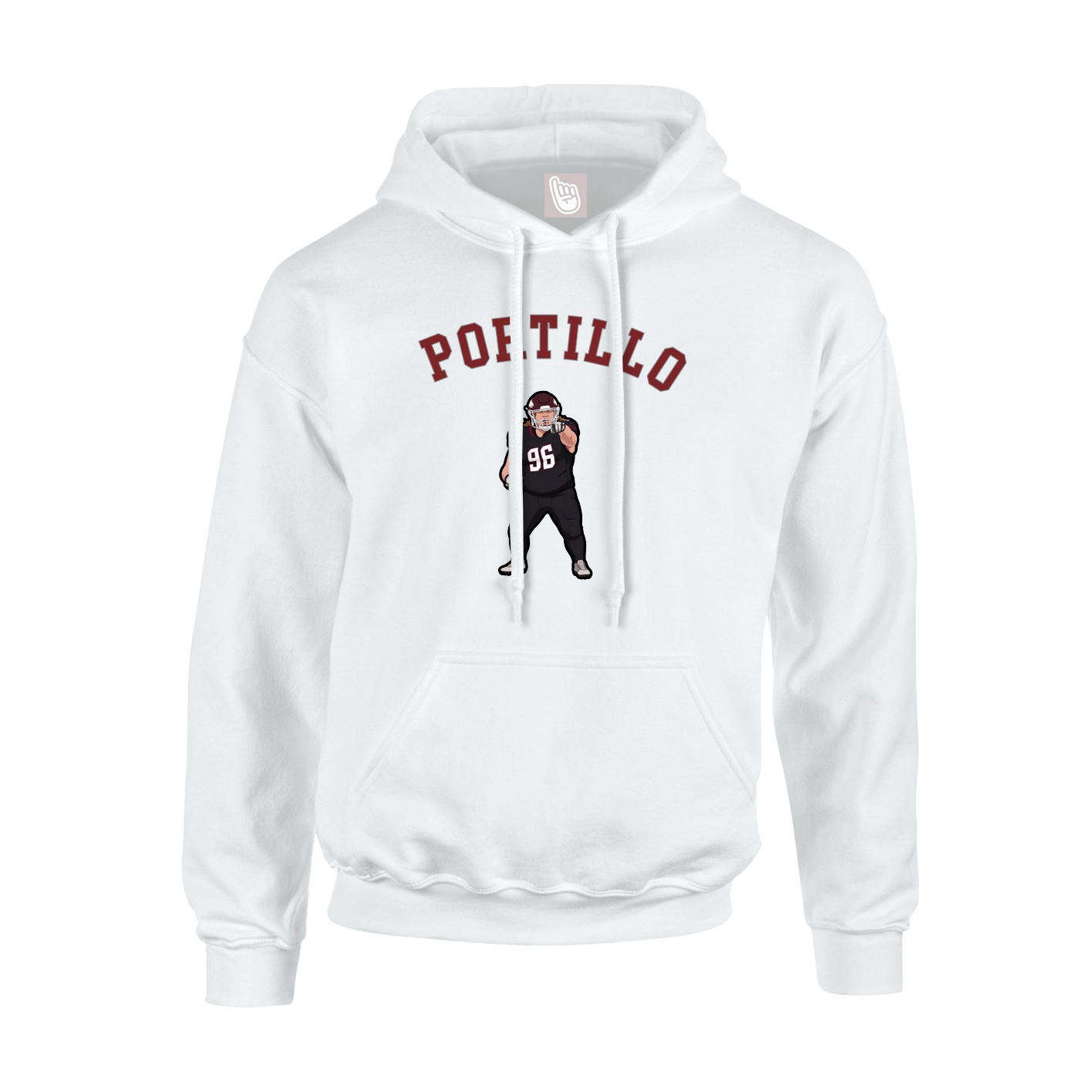 Hoodie — Shirsey Arch in White