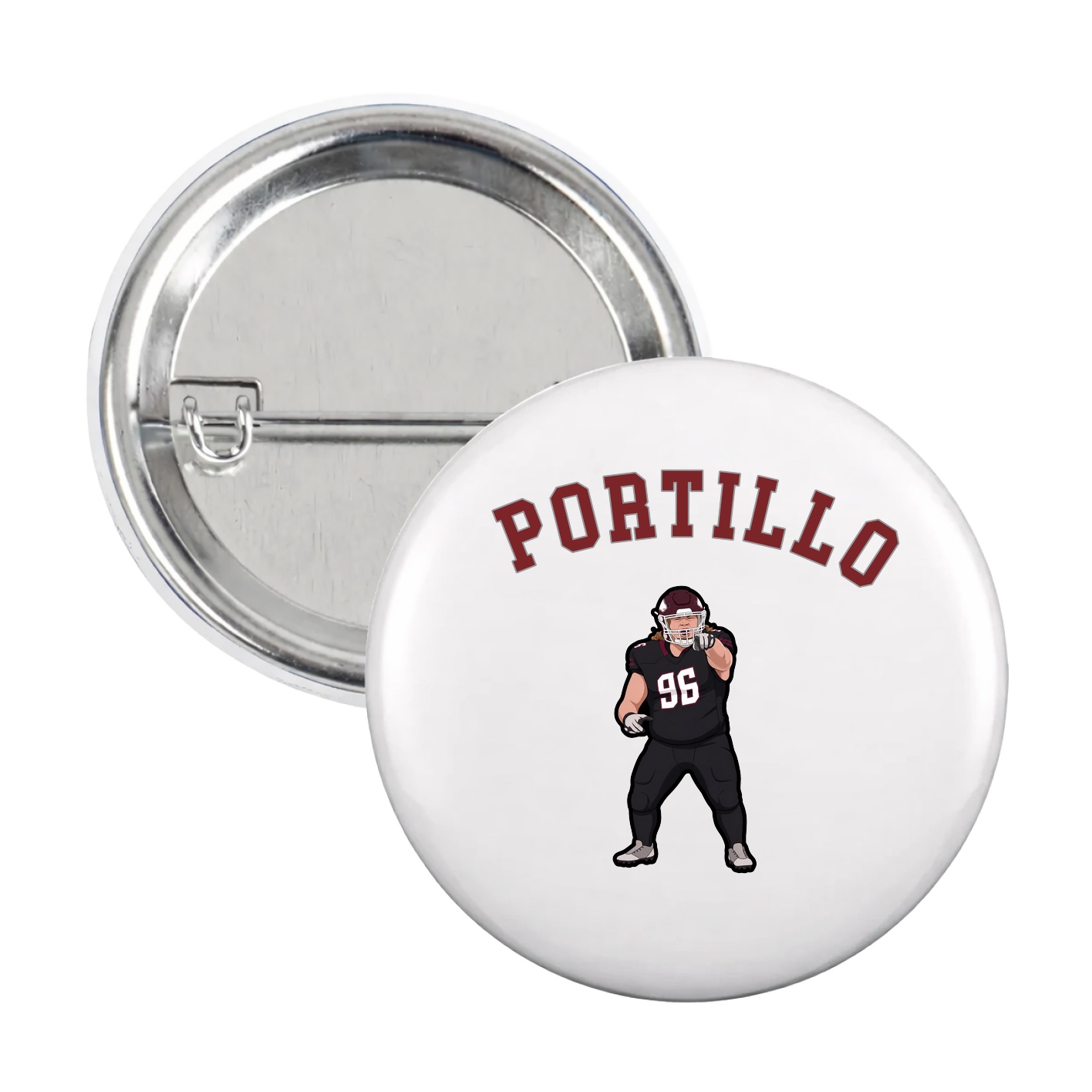 Game Day Button — Shirsey Arch in White