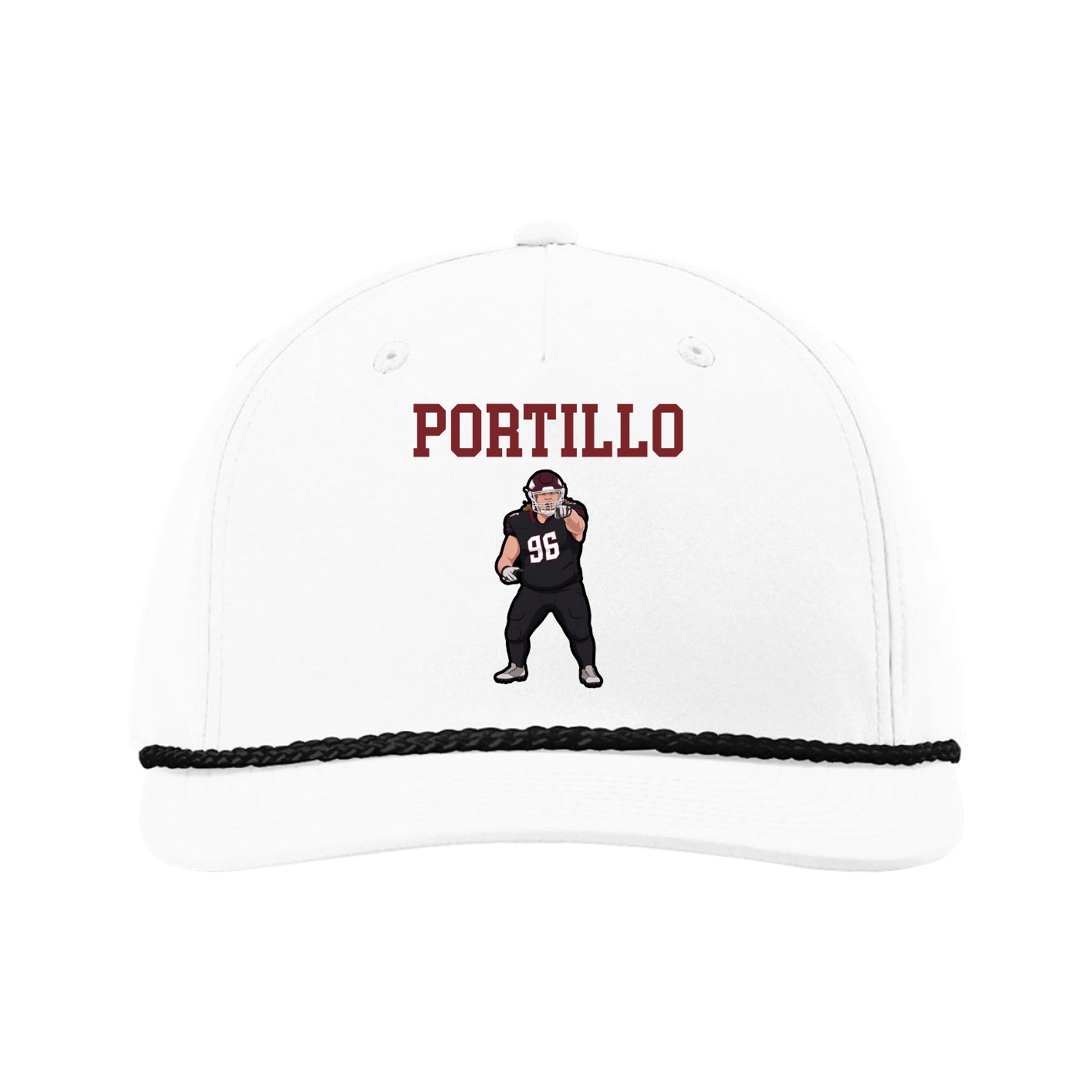 Five-Panel Classic Rope Cap — Shirsey in White