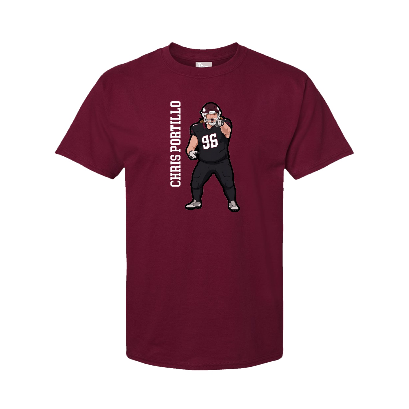 Tee — Name Vertical in Cardinal