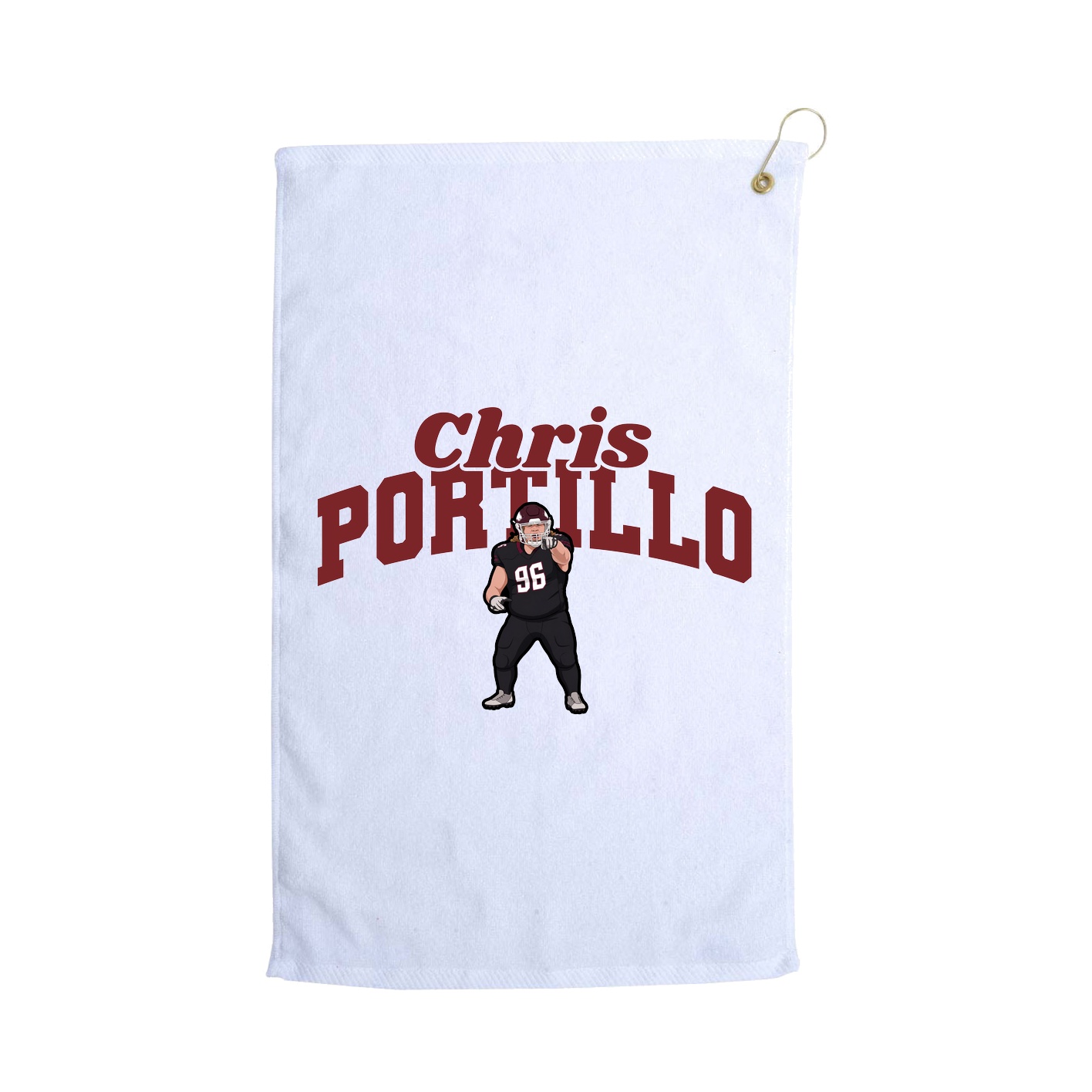 Golf Towel — Signature Arch in White
