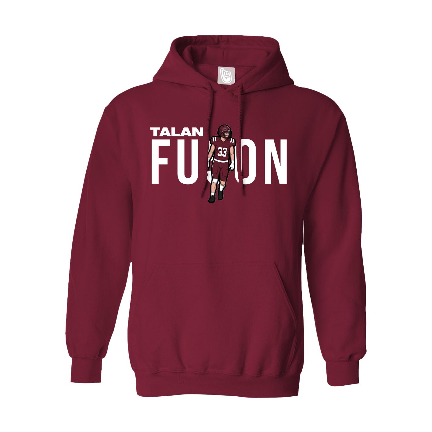 Hoodie — Player Name in Cardinal