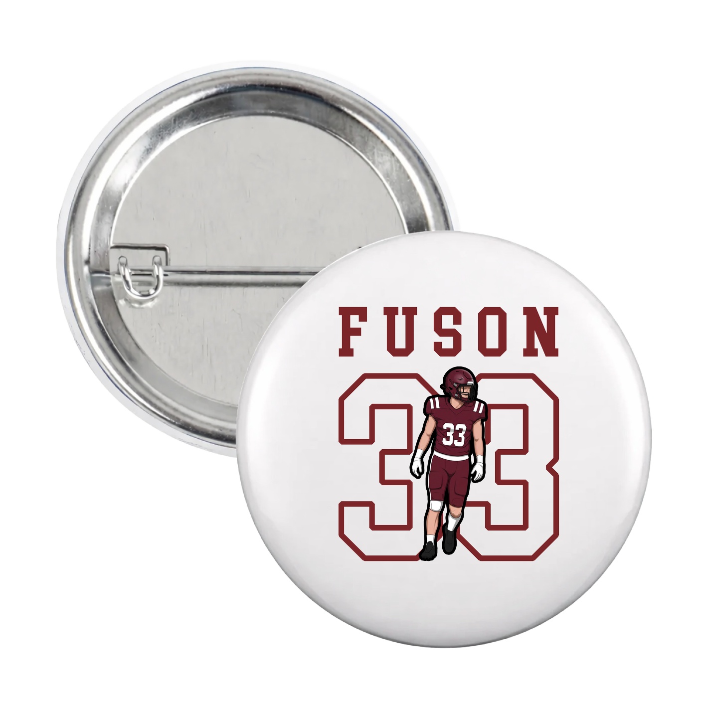 Game Day Button — Shirsey in White