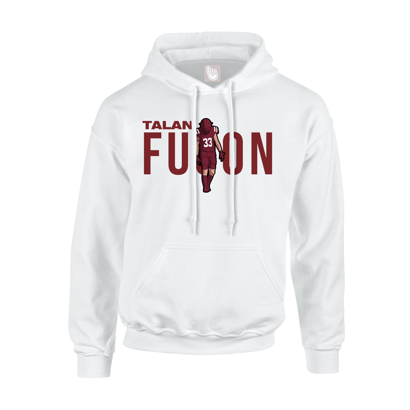 Hoodie — Player Name in White