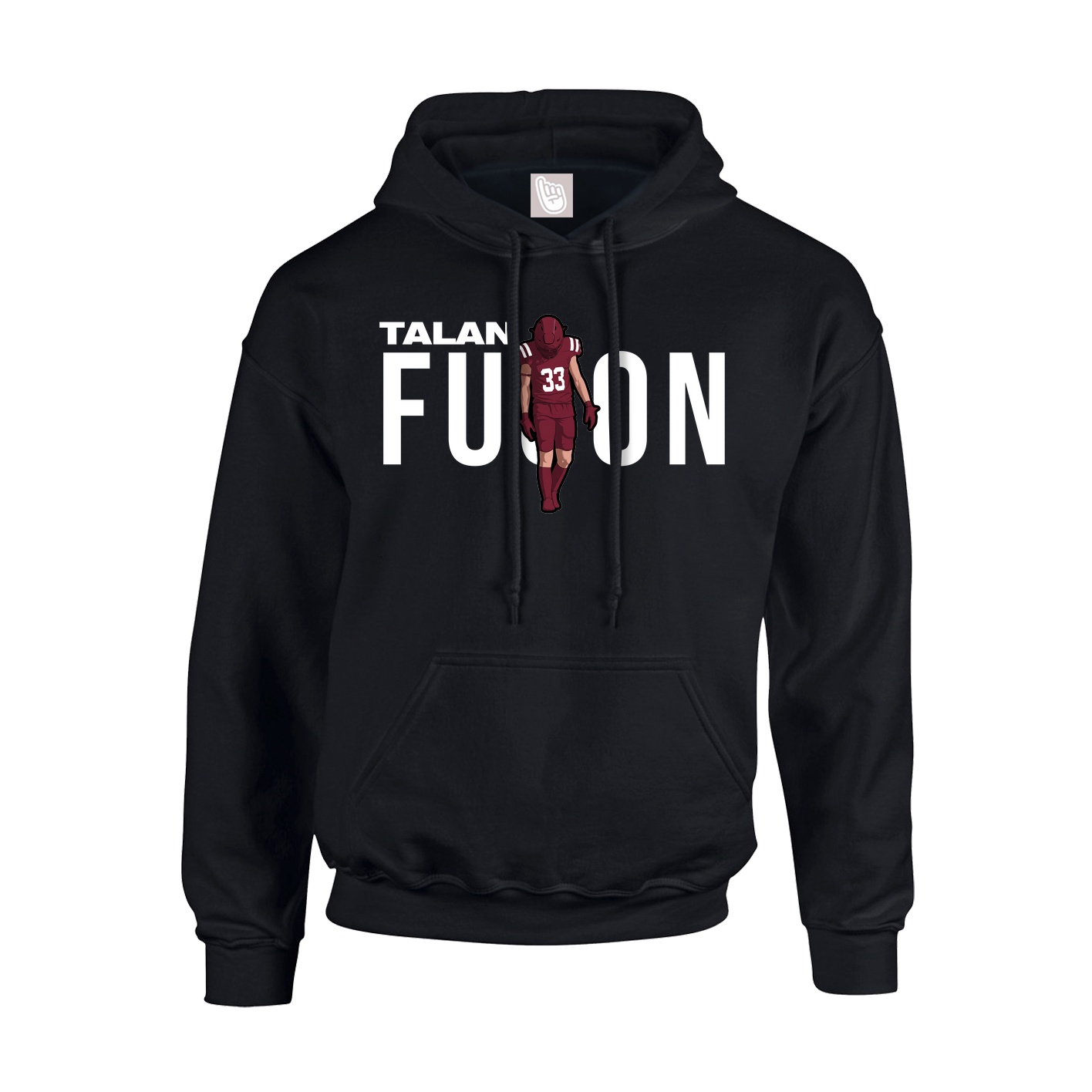 Youth Hoodie — Player Name in Black