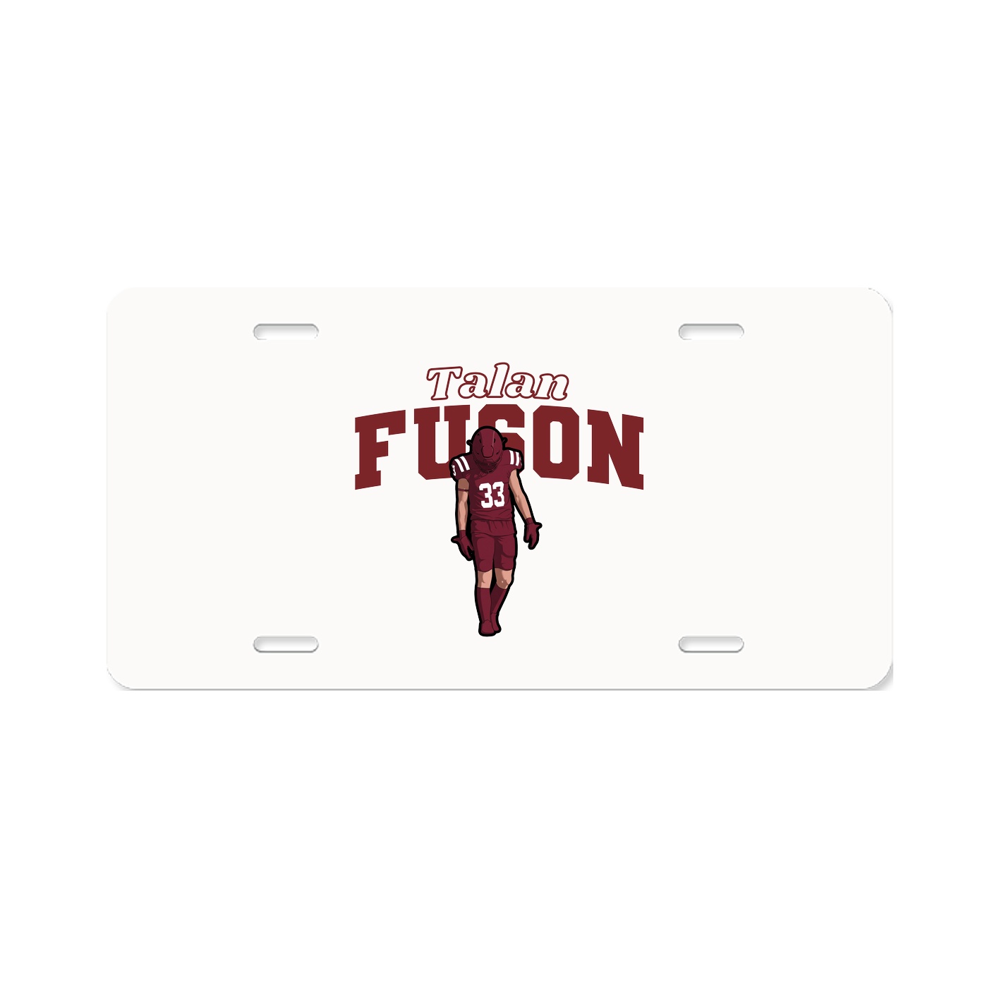 License Plate — Name Arch in Classic