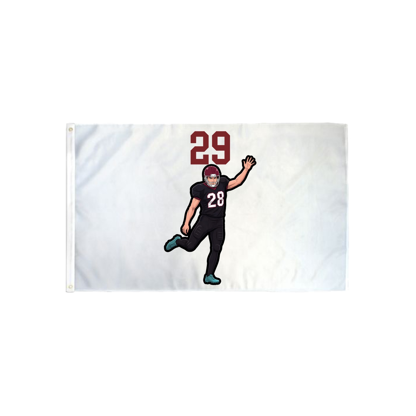 3x5 Flag — Number Top in Classic