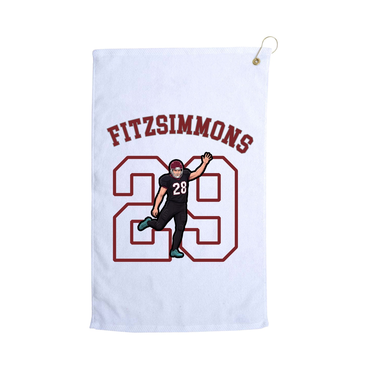 Golf Towel — Shirsey Arch in White