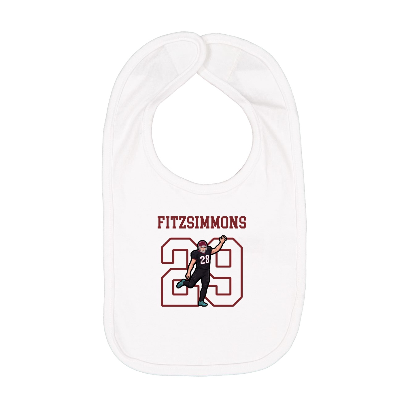 Infant Bib — Shirsey in White
