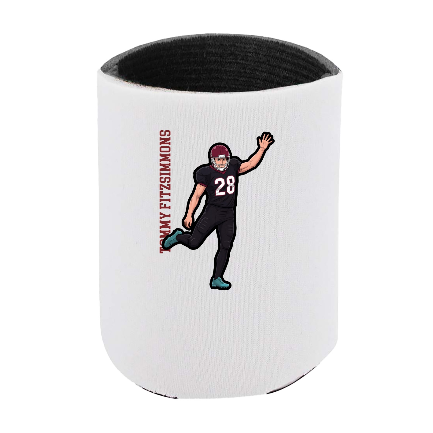 Can Holder — Name Vertical in White
