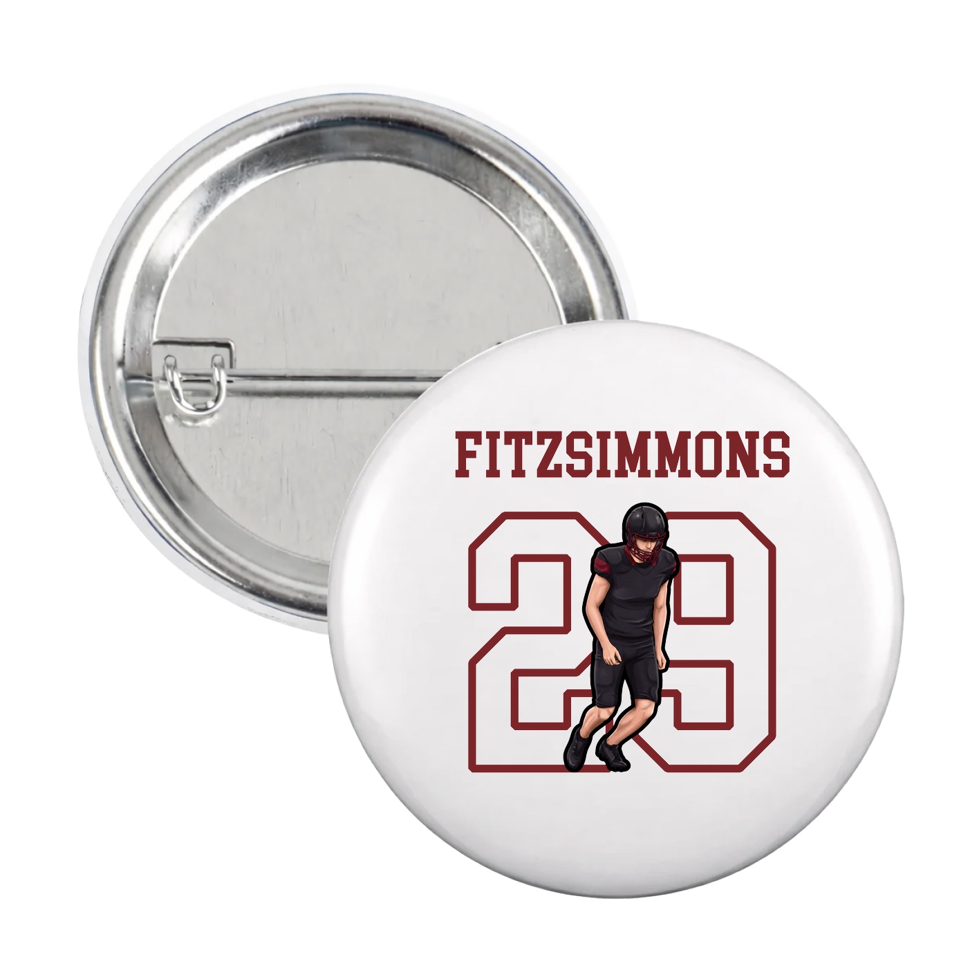 Game Day Button — Shirsey in White