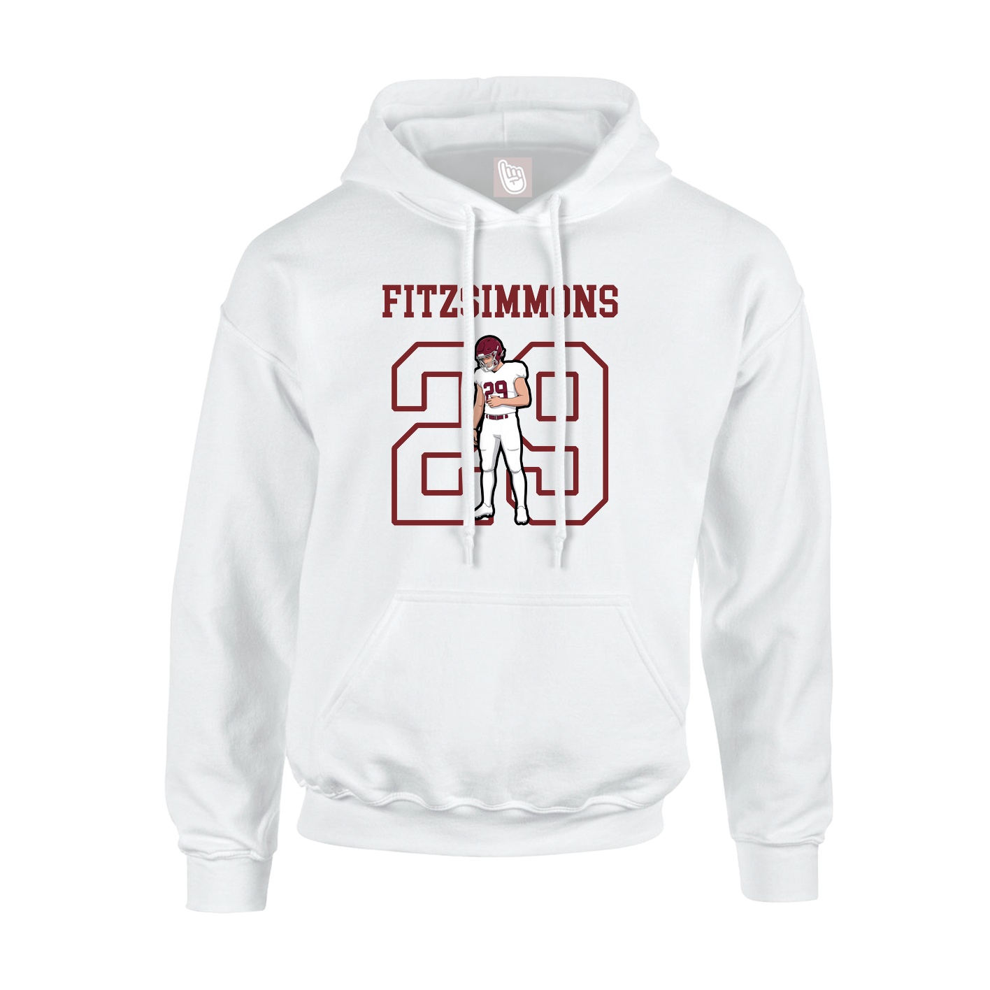 Hoodie — Shirsey in White