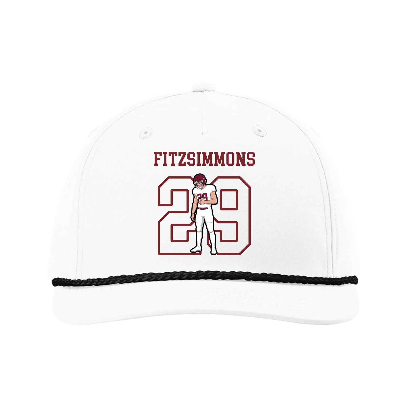 Five-Panel Classic Rope Cap — Shirsey in White