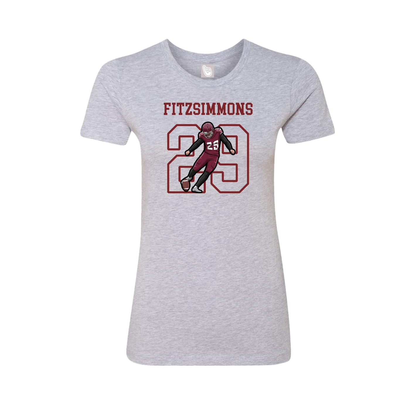 Fitted Women's Tee — Shirsey in Grey