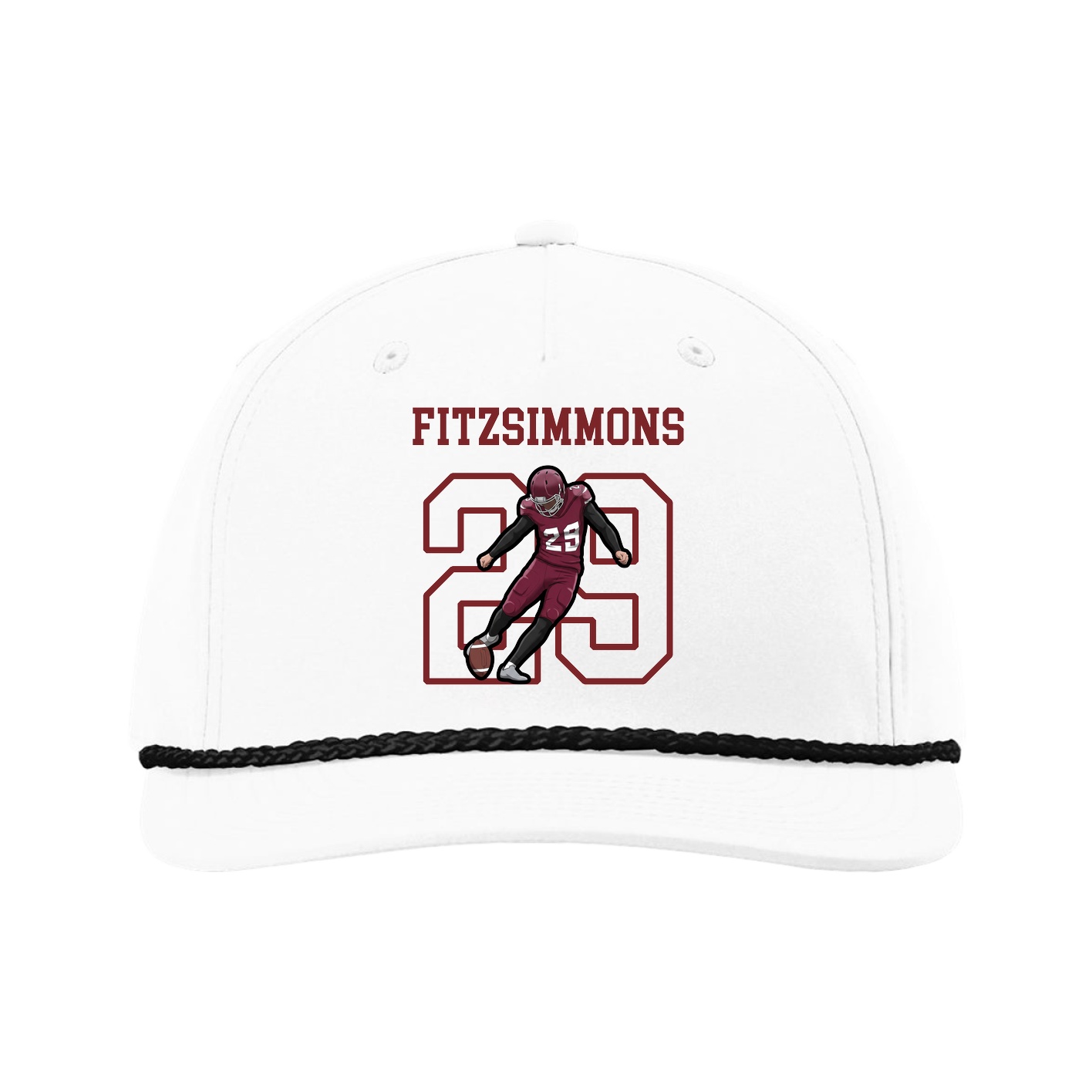 Five-Panel Classic Rope Cap — Shirsey in White