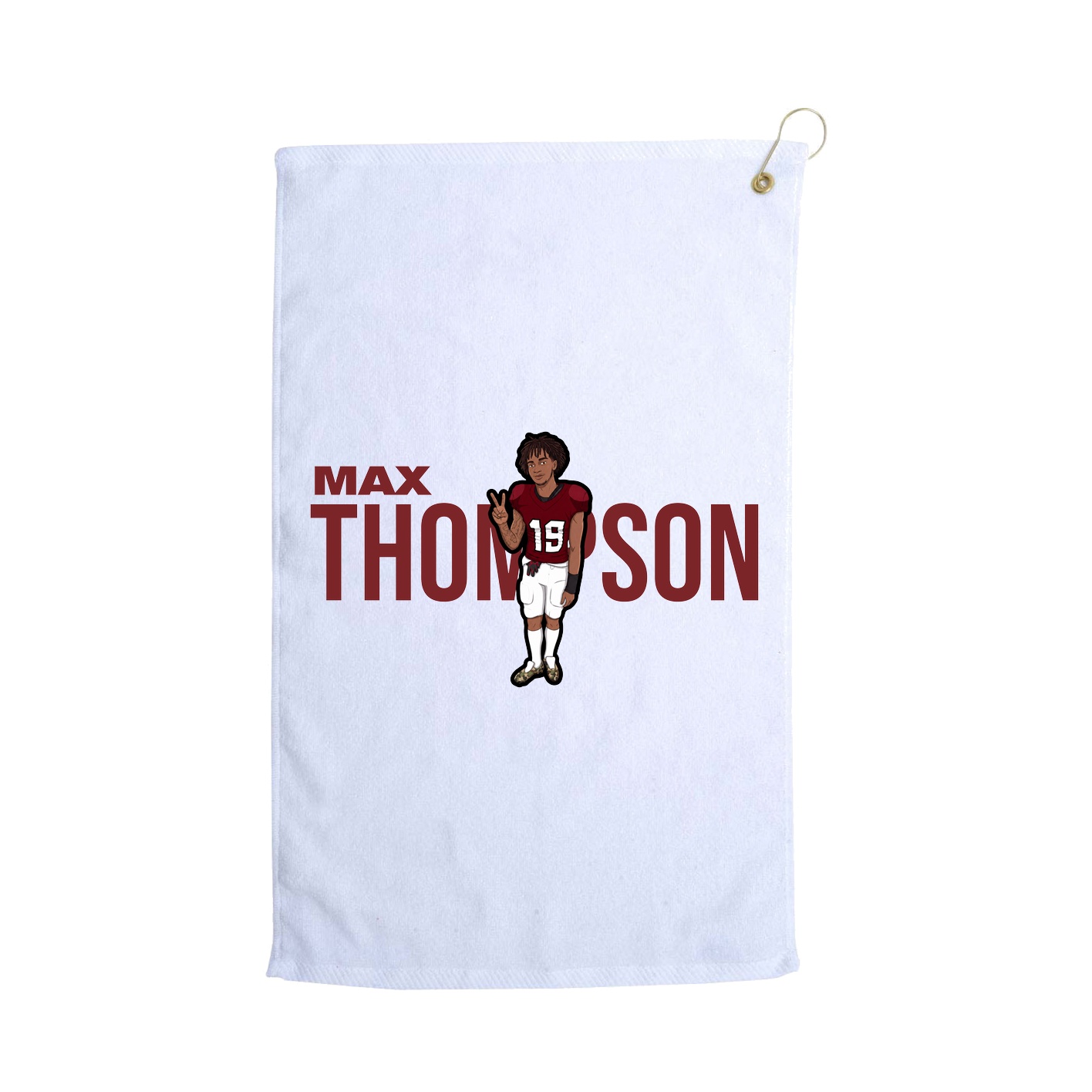 Golf Towel — Player Name in White