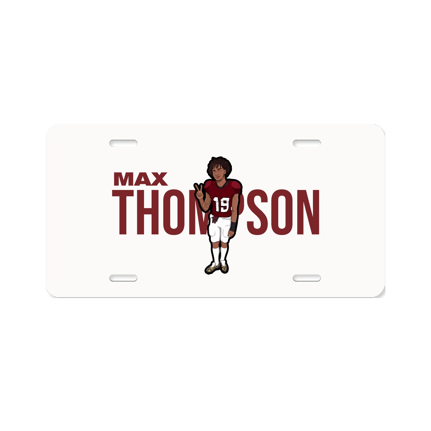 License Plate — Player Name in Classic